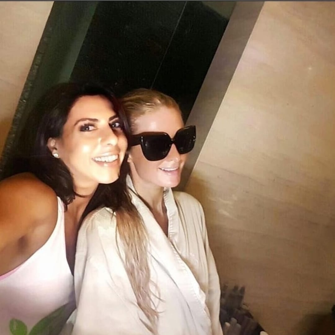 Manal Williams with Paris Hilton